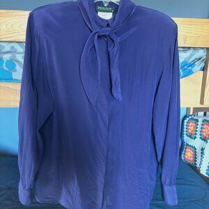 Vintage Harve Benard Purple Button down Blouse